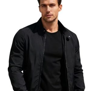 Men's Jacket Long Sleeve Trendy Stylish Jacket for Men Winter Apparel Regular Fit Zip-Up Casual Jacket Men's Standard Fit Jacket for Casual Use